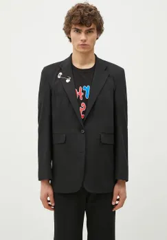 Aries sacou din lana Single Breasted Tailored Jacket imagine