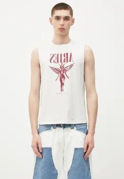 Aries tricou din bumbac Faded Nirvana Muscle Vest imagine