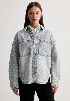 Armani Exchange camasa de dama din denim imagine