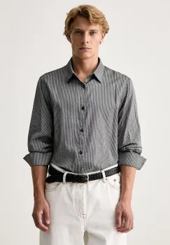 Armani Exchange camasa pentru barbati, din bumbac imagine
