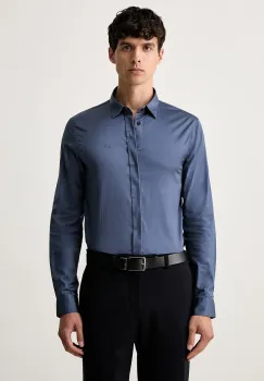 Armani Exchange camasa pentru barbati din bumbac cu elastan imagine
