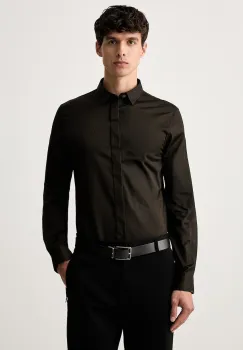 Armani Exchange camasa pentru barbati din bumbac cu elastan imagine