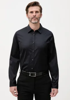 Armani Exchange camasa pentru barbati din bumbac cu elastan imagine
