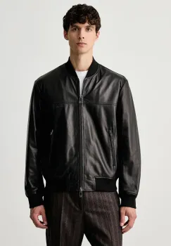 Armani Exchange  geaca bomber pentru barbati din piele imagine