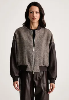 Armani Exchange  geaca bomber pentru femei cu lana imagine