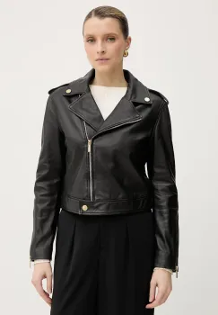 Armani Exchange geaca de biker pentru femei, din piele imagine