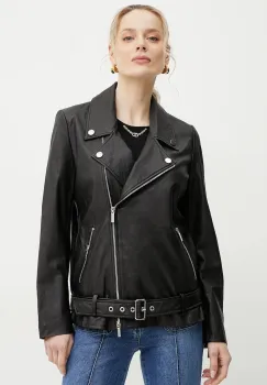 Armani Exchange geaca ramones de piele imagine