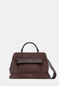 Armani Exchange geanta shopper pentru femei, cu imitatie de piele intoarsa imagine