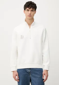 Armani Exchange hanorac cu fermoar pentru barbati, din bumbac imagine