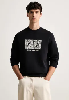 Armani Exchange hanorac cu gluga pentru barbati cu bumbac imagine