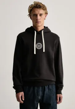 Armani Exchange hanorac cu gluga pentru barbati din bumbac cu elastan imagine