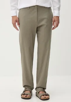 Armani Exchange pantaloni pentru barbati, cu amestec de in imagine