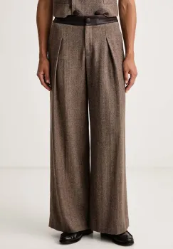 Armani Exchange  pantaloni pentru femei cu lana imagine