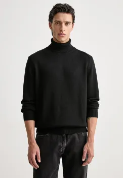 Armani Exchange pulover cu guler inalt pentru barbati cu lana imagine