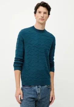 Armani Exchange pulover din amestec de lana imagine