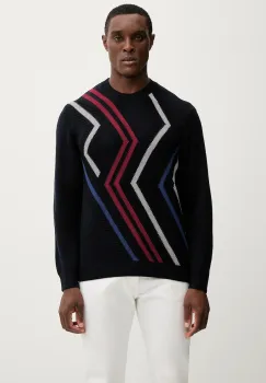 Armani Exchange pulover din amestec de lana imagine