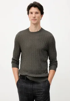 Armani Exchange pulover din amestec de lana imagine