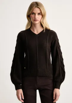 Armani Exchange  pulover loungewear pentru femei cu amestec de lana imagine