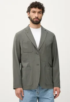 Armani Exchange sacou cu un singur rand de nasturi barbatesc cu amestec de lana imagine