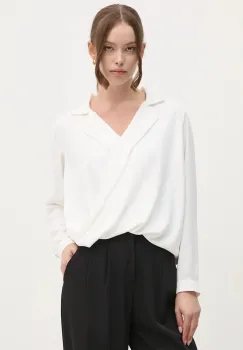 Artigli bluza femei, culoarea alb, neted, ACBL000657 imagine