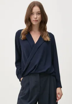 Artigli bluza femei, culoarea albastru marin, neted, ACBL000657 imagine