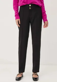 Artigli pantaloni femei, culoarea negru, drept, high waist, ACPA000219 imagine