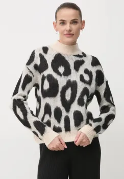 Artigli pulover femei, culoarea bej, cu turtleneck, ACMA000115 imagine