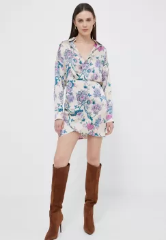 Artigli rochie culoarea bej, mini, drept imagine