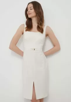 Artigli rochie culoarea bej, mini, mulata imagine