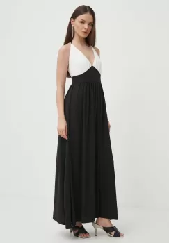 Artigli rochie culoarea negru, maxi, mulata, AA38227 imagine