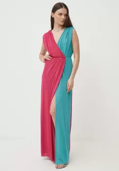 Artigli rochie culoarea verde, maxi, evazati, AA38556 imagine