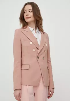 Artigli sacou culoarea roz, cu doua randuri de nasturi, neted imagine