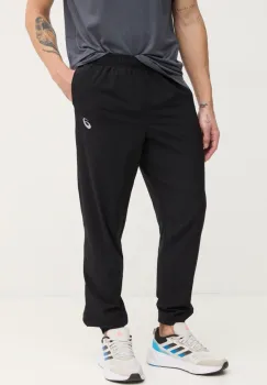 Asics pantaloni de alergare Core culoarea negru, neted, 2011D224 imagine