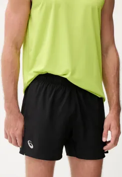 Asics pantaloni scurti de antrenament culoarea negru, 2011D214 imagine