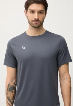 Asics tricou de alergare Core culoarea gri, neted, 2011D221 imagine