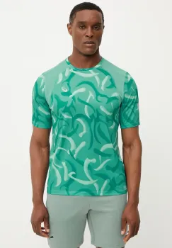 Asics tricou de alergare Road culoarea turcoaz, cu imprimeu, 2011D095 imagine