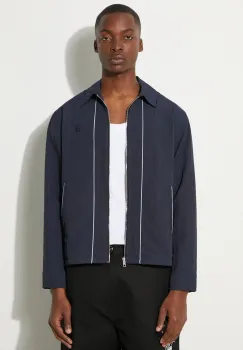 Awake NY geaca Classic Logo Coaches Jacket barbati, culoarea albastru marin, de tranzitie, SP24-OT002 imagine