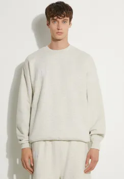Awake NY hanorac de bumbac Awake Crewneck barbati, culoarea gri, cu imprimeu, SP24-CN002 imagine