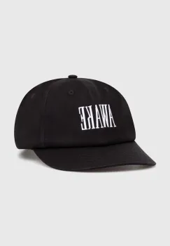 Awake NY sapca de baseball din bumbac Logo Hat culoarea negru, cu imprimeu, SP24-HT004 imagine