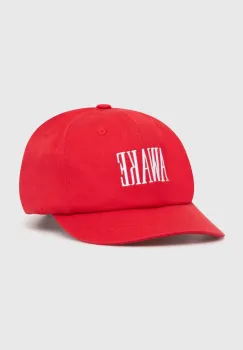 Awake NY sapca de baseball din bumbac Logo Hat culoarea rosu, cu imprimeu, SP24-HT004 imagine