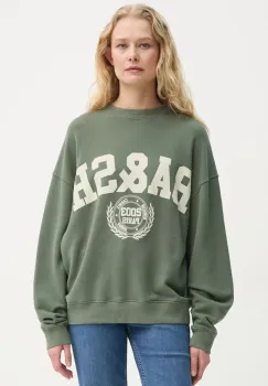 BA&SH bluza BENJAMIN femei, culoarea verde, cu imprimeu, 1E25BENJ imagine
