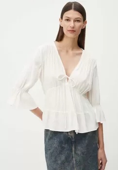 BA&SH bluza femei, culoarea bej, neted, 1H24HILD imagine