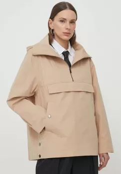 BA&SH geaca femei, culoarea bej, de tranzitie imagine