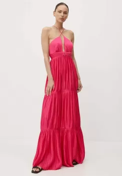 BA&SH rochie WASTA culoarea roz, maxi, evazati, 1E24WAST imagine