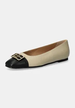 Baldinini balerini de piele culoarea bej, D5B389P1VITE imagine