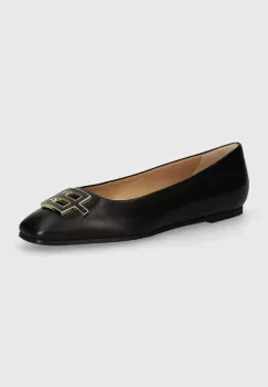 Baldinini balerini de piele culoarea negru, D5B027P1VITE imagine
