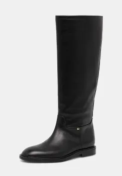 Baldinini ghete de piele culoarea negru, cu toc plat, D6B146P1VITE imagine