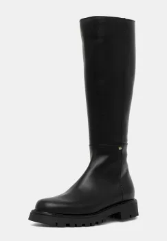 Baldinini ghete de piele culoarea negru, cu toc plat, D6B148P1VITE imagine