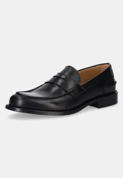 Baldinini mocasini de piele barbati, culoarea negru, U5E018P1VITE imagine