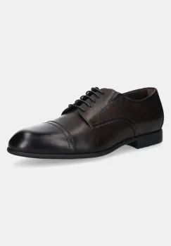 Baldinini pantofi de piele barbati, culoarea maro, U5E004P1VITE imagine